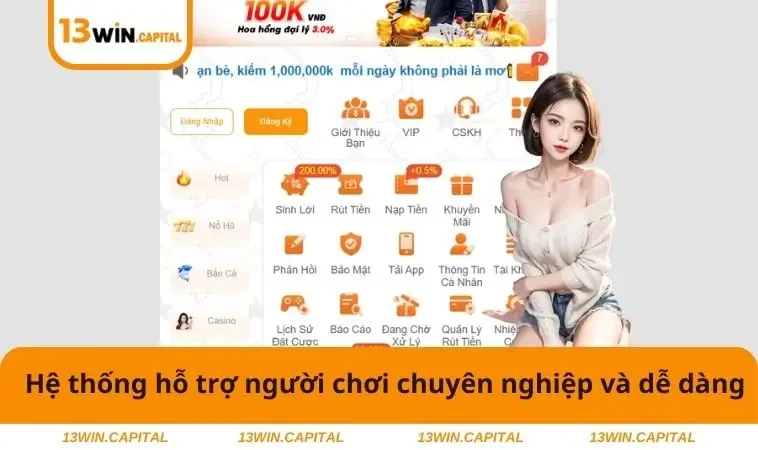 Home 29 Hệ thống hỗ trợ người chơi chuyên nghiệp và dễ dàng